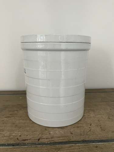 Large White Ironstone Maling SUGAR Jar a/f