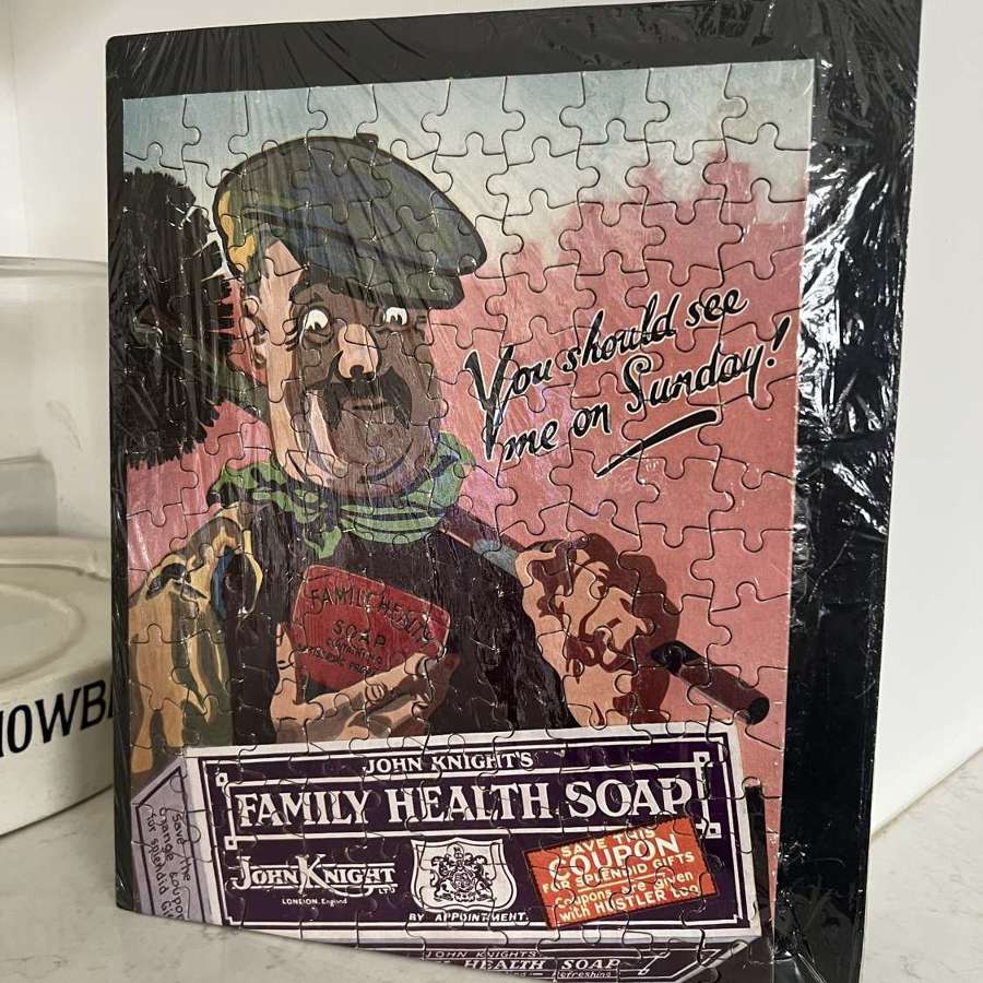 Rare Early 20thC Advertising Puzzle for John Knight Family Health Soap