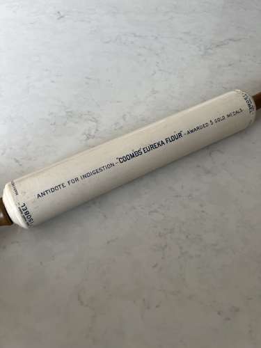 Wonderful Condition Edwardian Ironstone Isobel Advertising Rolling Pin