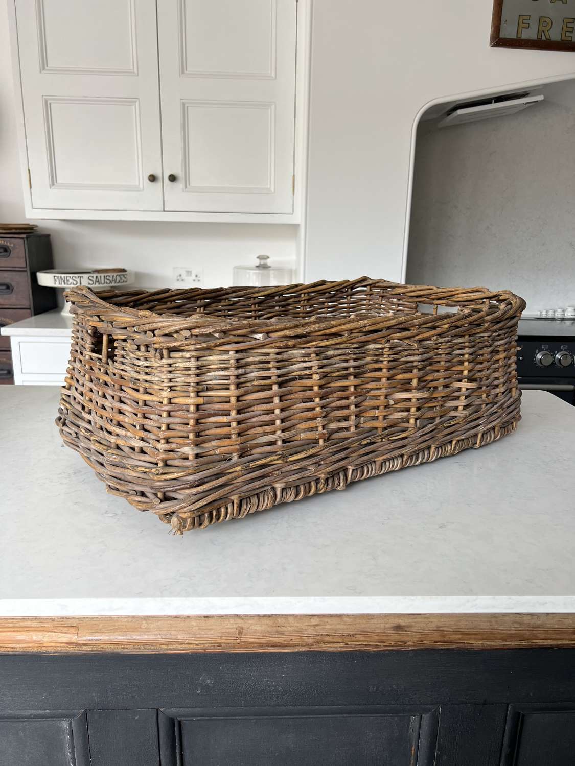 Early 20th Century Laundry Mill Basket - Side Carrying Handles
