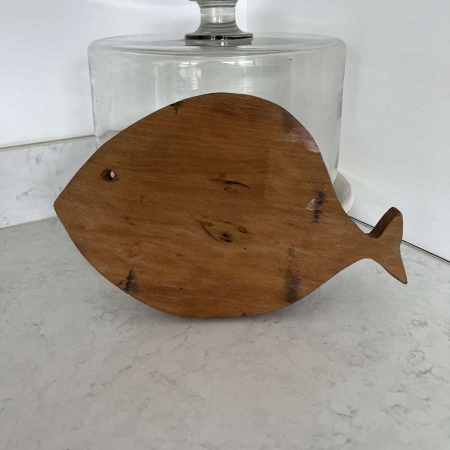 Mid Century Wooden Fish Shaped Chopping Board