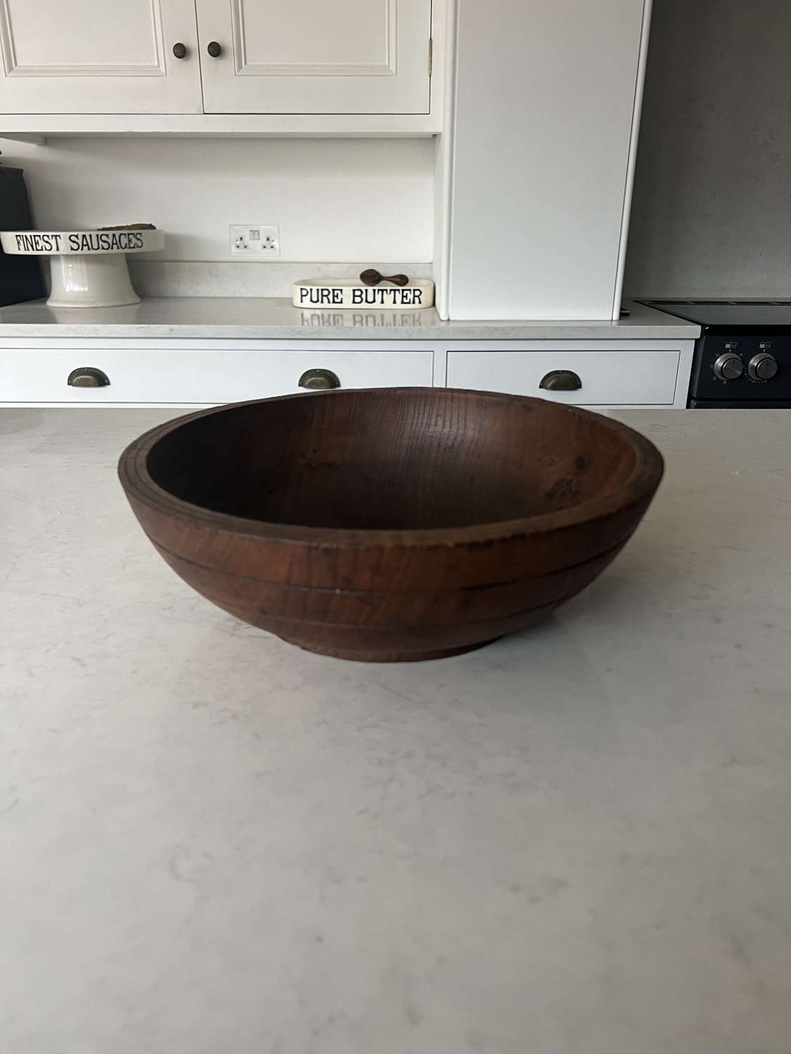 Victorian Treen Dairy Bowl - Perfect Fruit Bowl