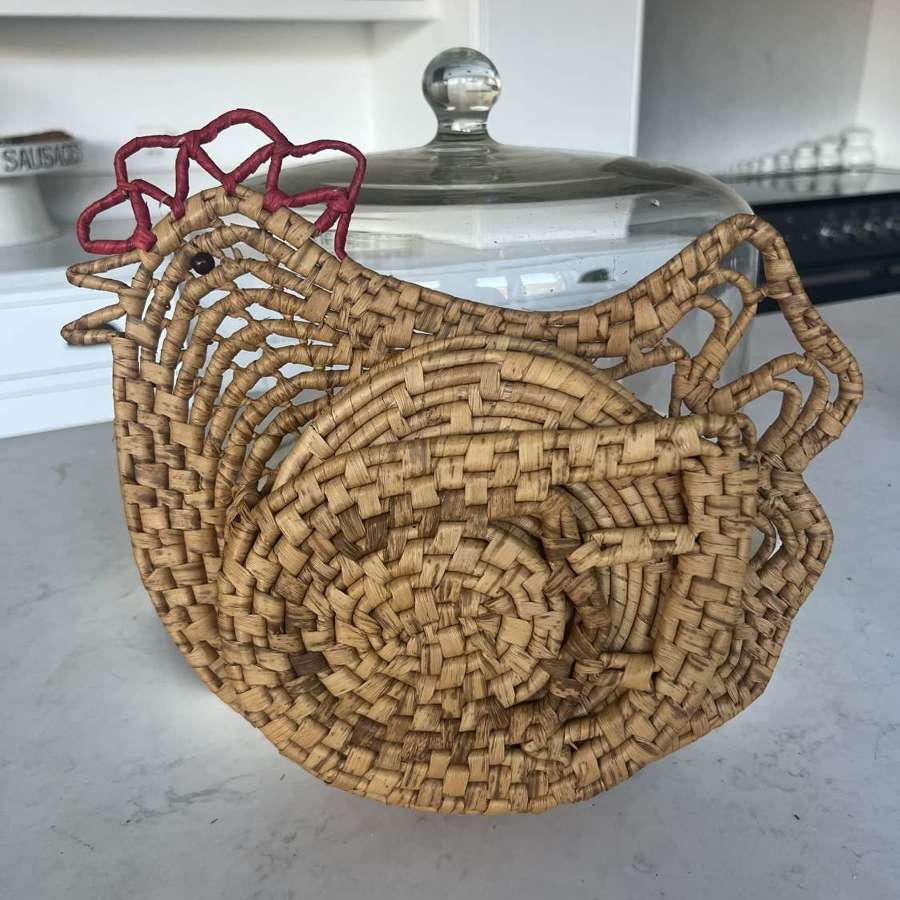 Mid Century Quirky Chicken Place Mat Holder