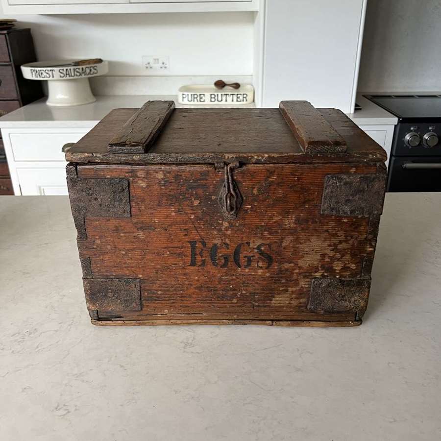 Late Victorian All Pine Travelling EGGS Box