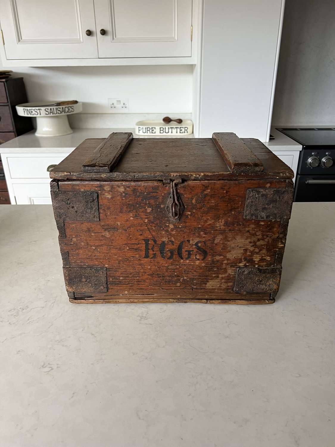 Late Victorian All Pine Travelling EGGS Box