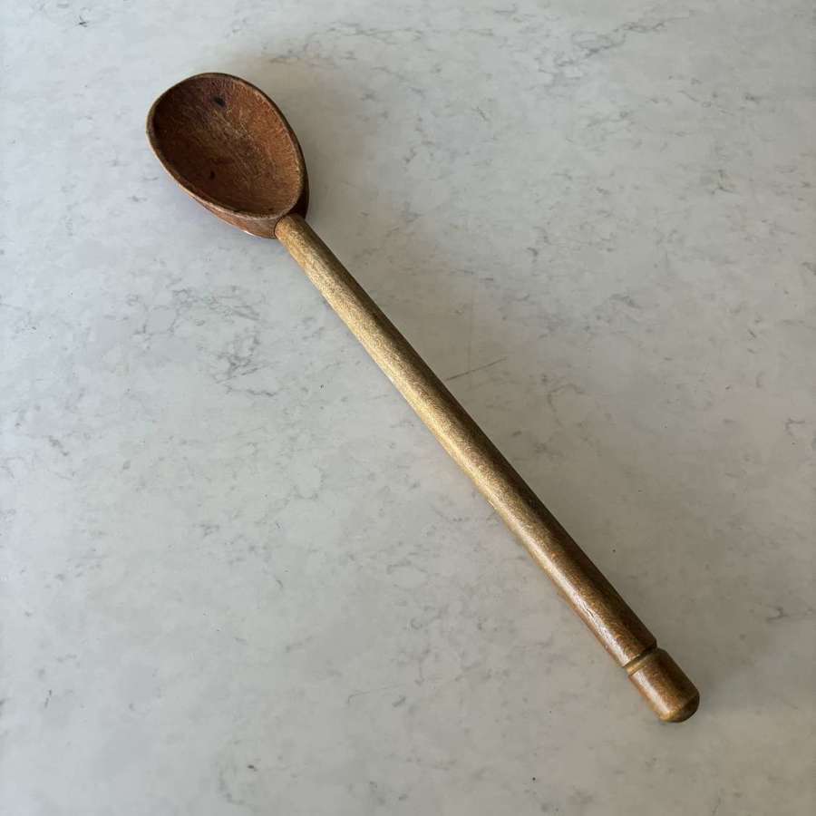 Late Victorian - Edwardian Large Hand Carved Kitchen Jam Spoon