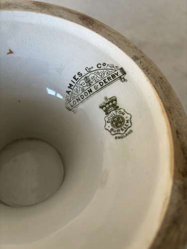 Superb Victorian Doulton - New Laid Eggs - Pedestal Display Bowl