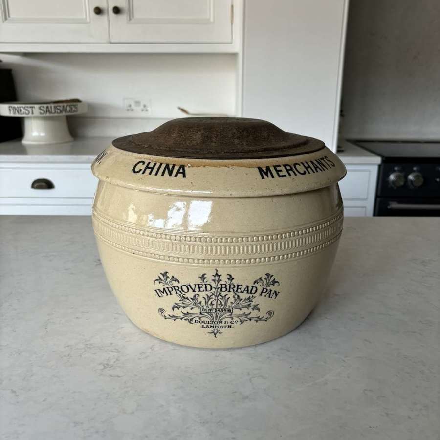 Victorian Rare Advertising Doulton Bread Pan - Smaller Size 2