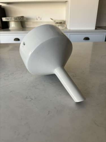 Early 20th Century Large White Ironstone Sieve