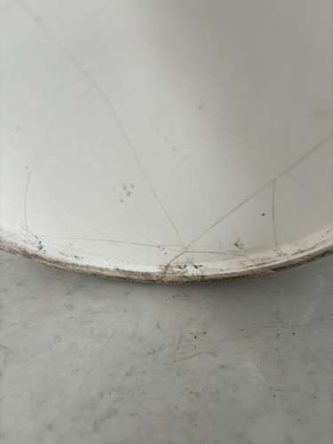 Original Early 20thC White Ironstone Transfer Printed Dairy Pail. A/F