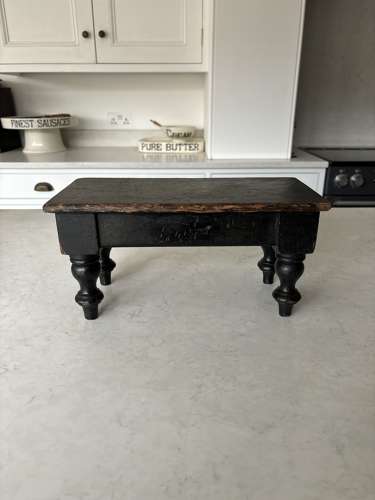 Victorian Pine Stool - Display Shelf - Original Paint