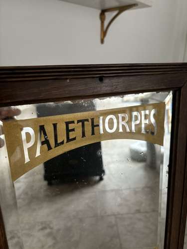 Early 20thC Advertising Mirror - Palethorpes Royal Cambridge Sausages