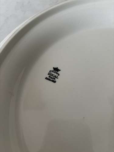 Rarer Design - Early 20thC White Ironstone Advertising Tongue Plate