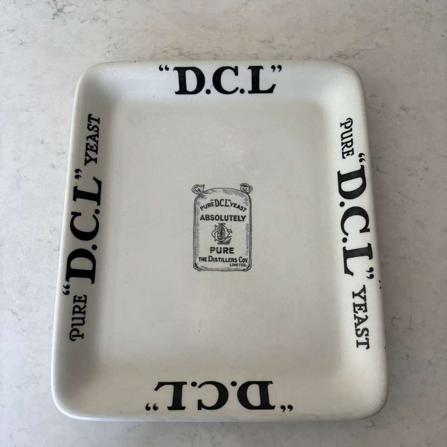 Edwardian Grocers Yeast Display Plate - Pure DCL Yeast