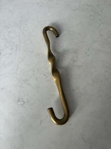 Victorian Large Solid Brass Butchers Hook