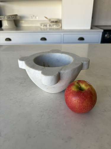 Cute Size Victorian Solid Marble Mortar - Bowl