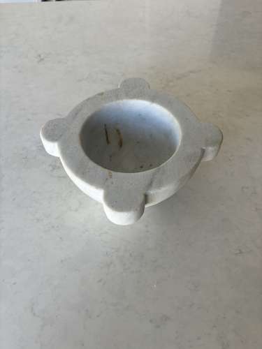 Cute Size Victorian Solid Marble Mortar - Bowl