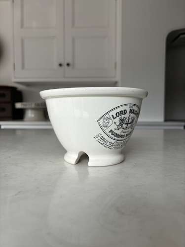 Edwardian Rare White Ironstone Lord Mayor’s Pudding Basin