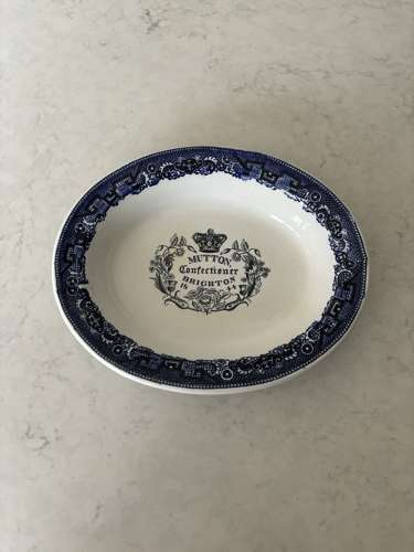 Early Victorian Advertising Dish - Mutton Confectioner Brighton