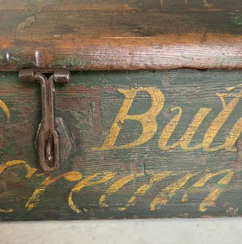 Amazing Victorian Dairy Cart’s Box Original Paint -Eggs Butter & Cream