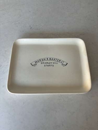 Superb Condition Edwardian White Ironstone Grocers Display Plate