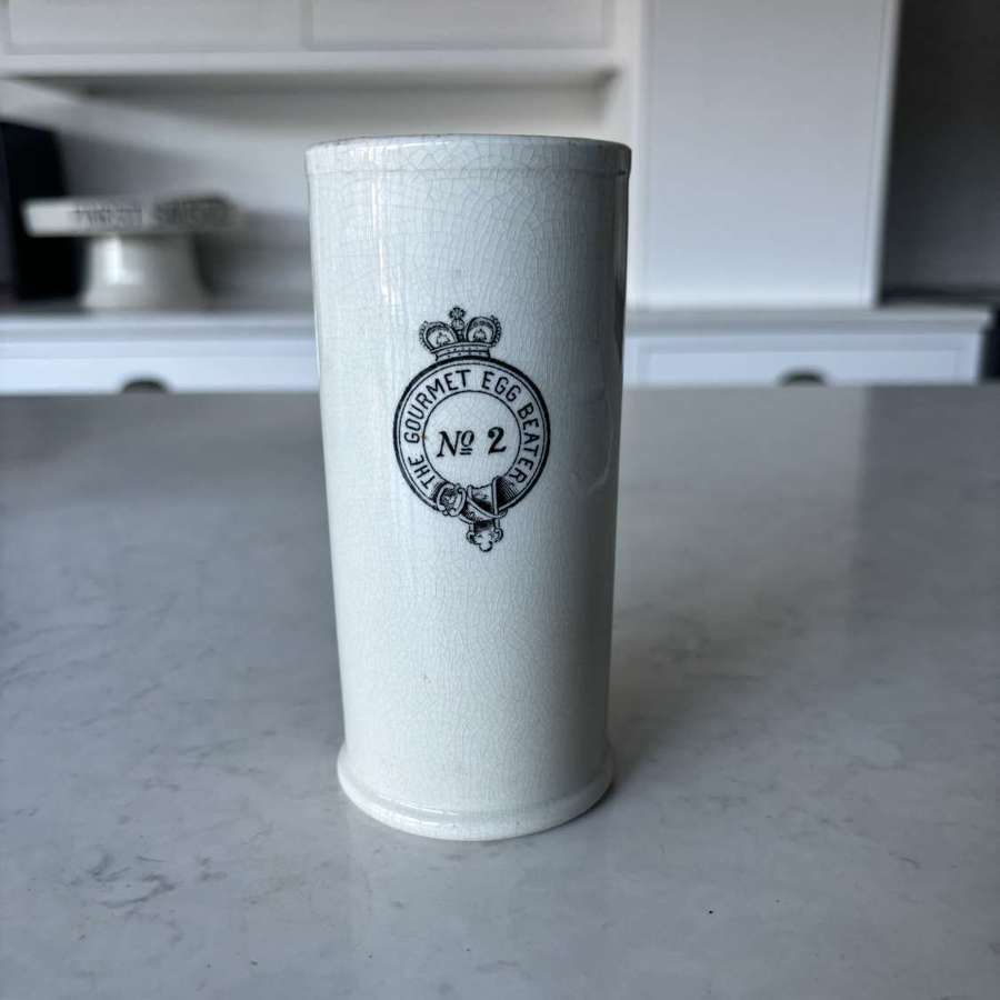 Edwardian White Ironstone The Gourmet Egg Beater - No 2
