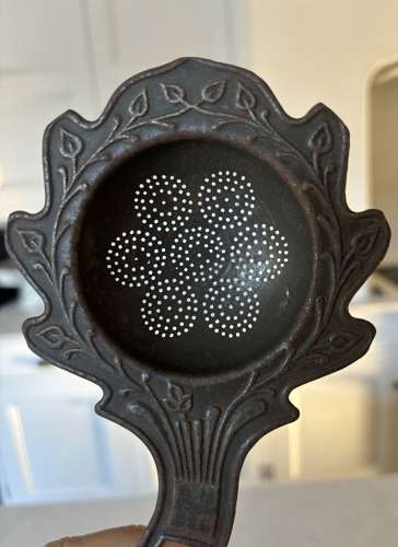 Early 20th Century Decorative Tin Tea Strainer