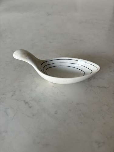 For Sale Individually - Late 19thC White Ironstone Measuring Spoon