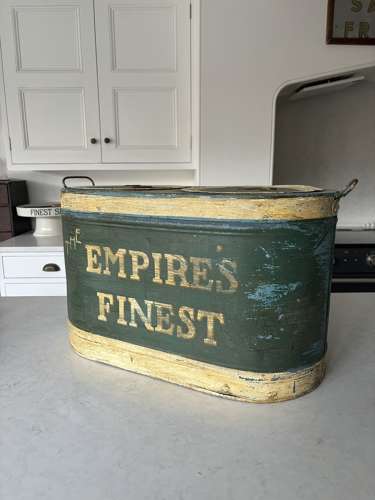 Rare Large Early 20thC Ice Cream Serving Container - Original Paint