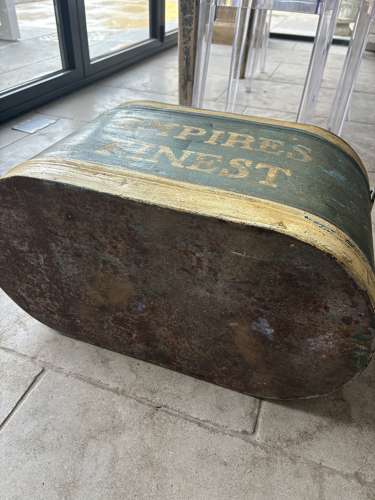 Rare Large Early 20thC Ice Cream Serving Container - Original Paint