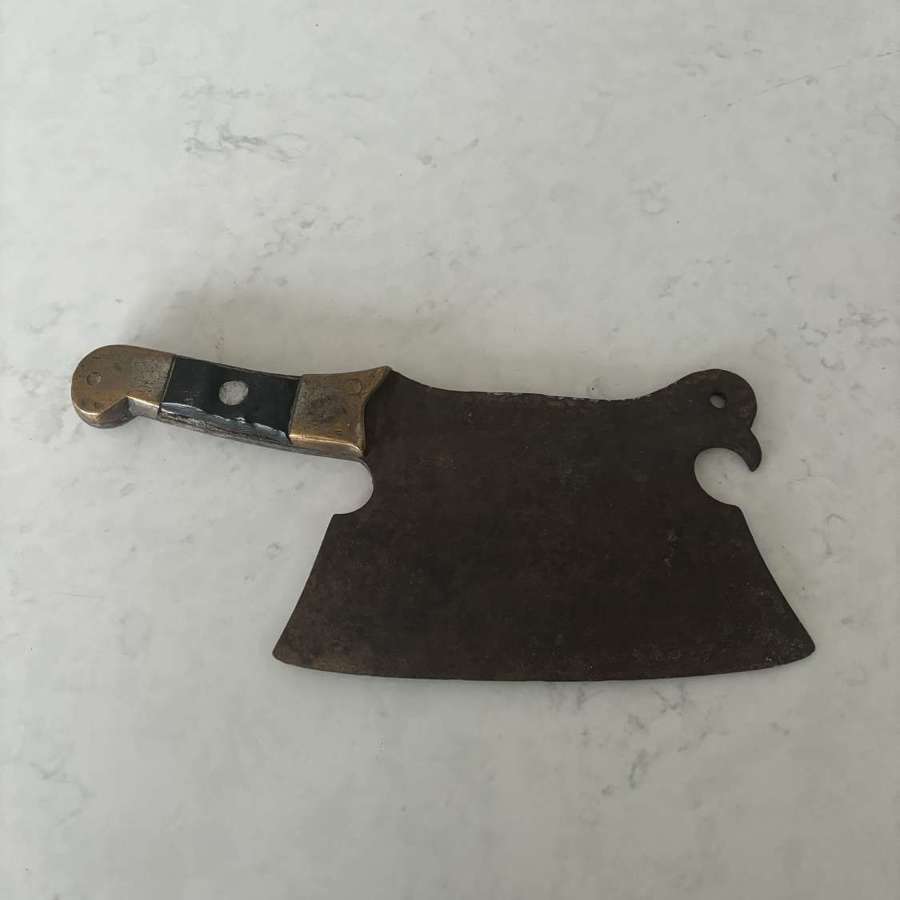 Victorian Brass & Cast Iron Herb Chopper Shaped as a Bird