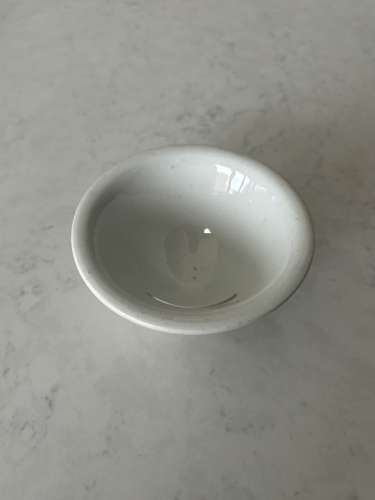 Edwardian White Ironstone Lightning Egg Separator -Excellent Condition