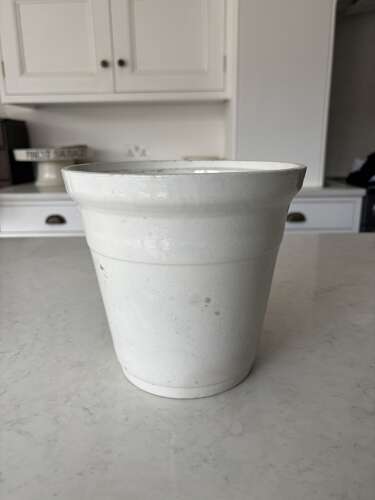 Edwardian White Ironstone Cooper & Co’s Pure Butter Pot