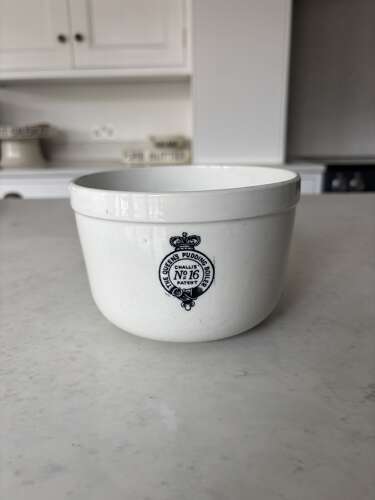 Edwardian White Ironstone Queens Pudding Boiler No16