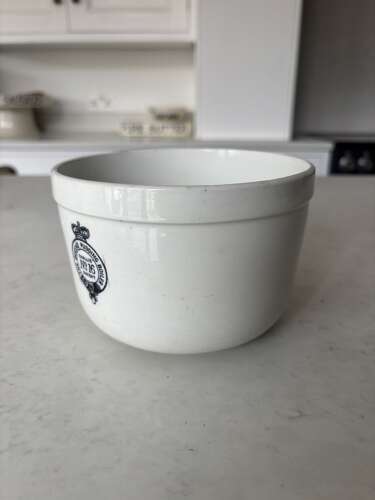 Edwardian White Ironstone Queens Pudding Boiler No16