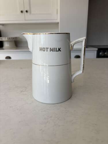 Edwardian White Ironstone Hot Water Jug - Lovely Condition