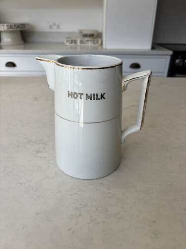 Edwardian White Ironstone Hot Water Jug - Lovely Condition