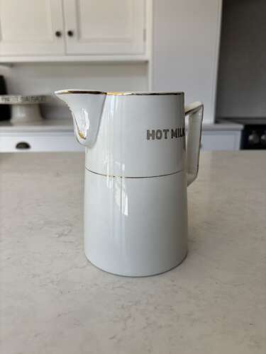 Edwardian White Ironstone Hot Water Jug - Lovely Condition