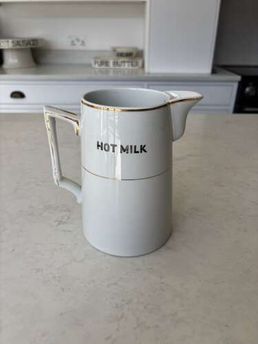 Edwardian White Ironstone Hot Water Jug - Lovely Condition
