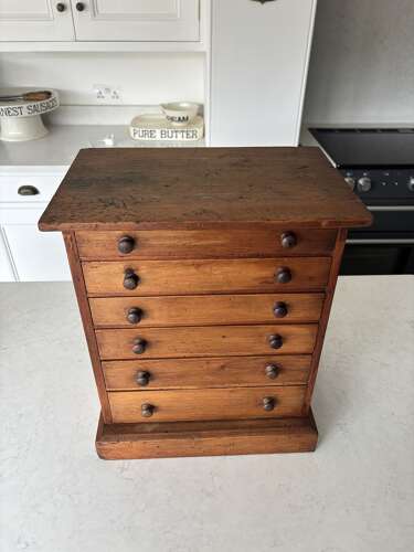 Late Victorian Flight of Six Drawers - Originally an Egg Specimen Chest