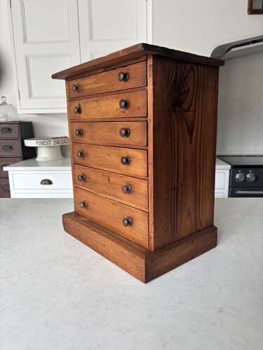 Late Victorian Flight of Six Drawers - Originally an Egg Specimen Chest