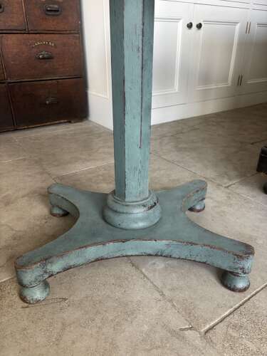 Antique Rectangular Top Pedestal Side or Sofa Table
