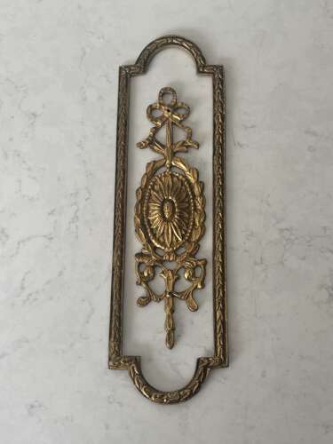 Three Early 20thC Gilt Brass Ormolu Door Finger Plates