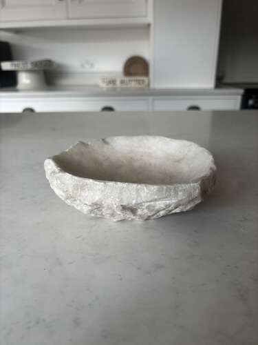 Ancient Geode of Celestine. Makes great soap dish.