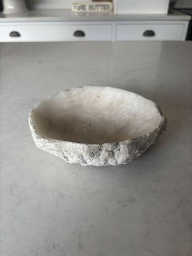 Ancient Geode of Celestine. Makes great soap dish.