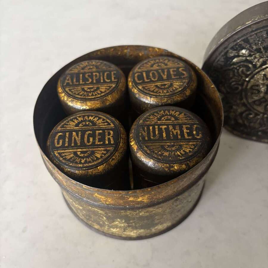 Early 20thC &ldquo;The Model Spice Box&rdquo; Complete