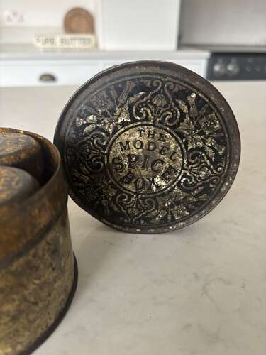 Early 20thC “The Model Spice Box” Complete