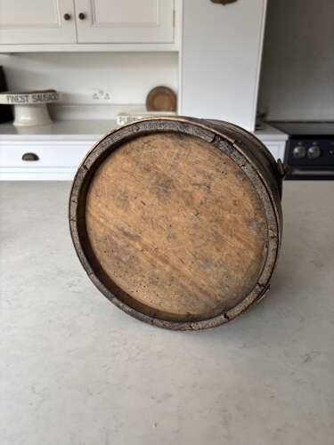 Late Victorian Coopered Flour Barrel - Lovely Original Paint