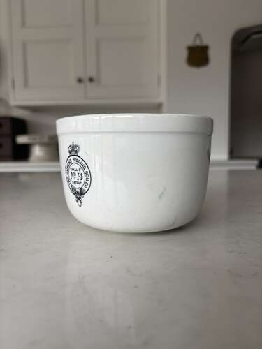Edwardian White Ironstone The Queens Pudding Boiler No 14