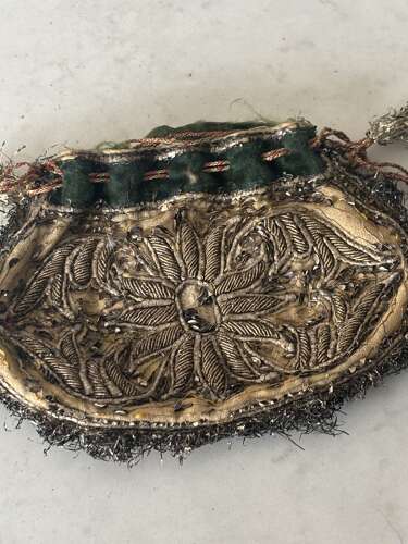 18th Century Needlework Purse.